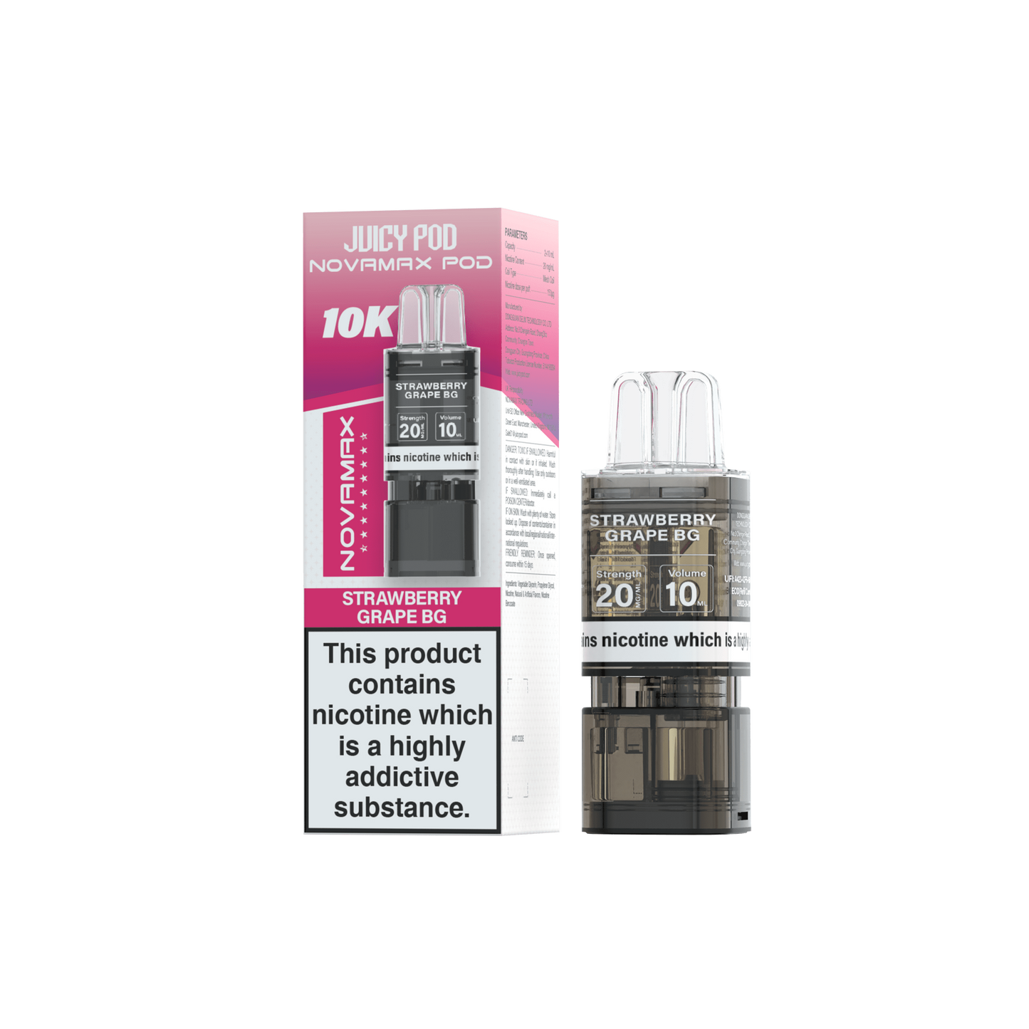 Juicy Pod Nova Max 10K Pre-Filled Replacement Pods - 20mg