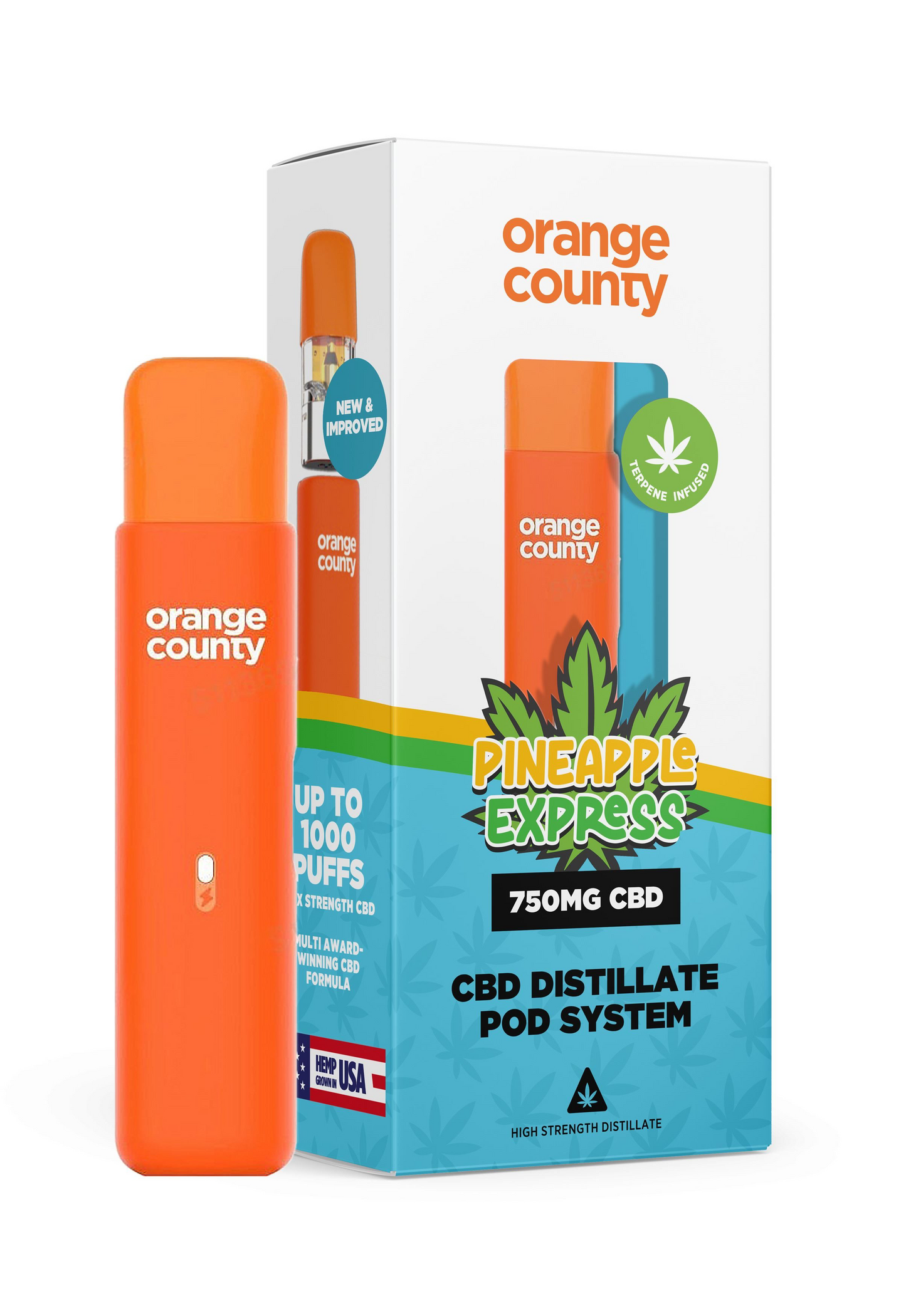 Orange County CBD Cali Range 750mg Pre-Filled Pod Kit