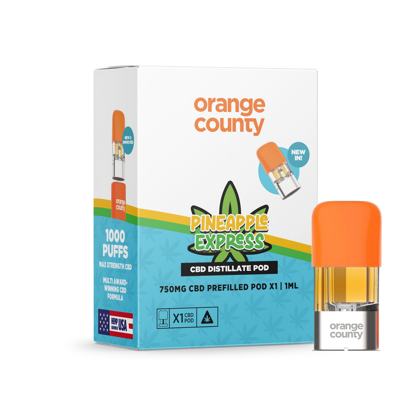 Orange County CBD Cali Range 750mg Pre-Filled Replacement Pods