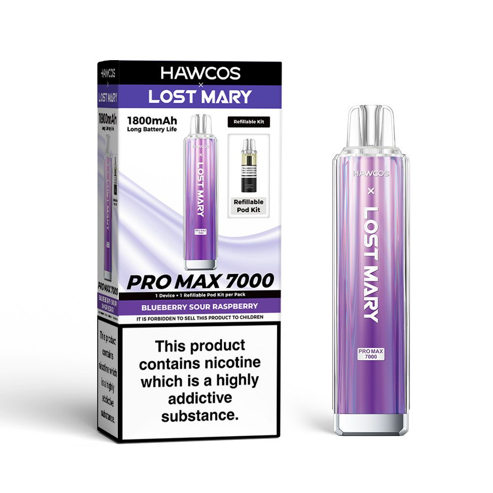 HAWCOS x Lost Mary PRO MAX 7000 Pre-Filled Pod Vape Kit 1800mAh - 20mg