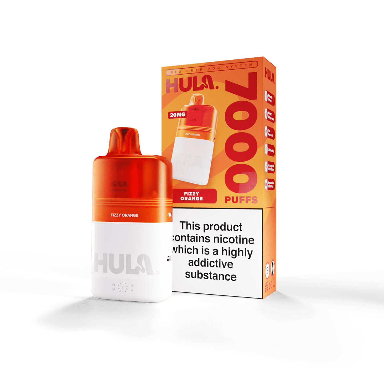 Hula 7000 Pre-Filled Pod Kit - 20mg