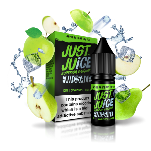 Just Juice Nic Salts 10ml 11mg / 20mg - APPLE & PEAR ON ICE