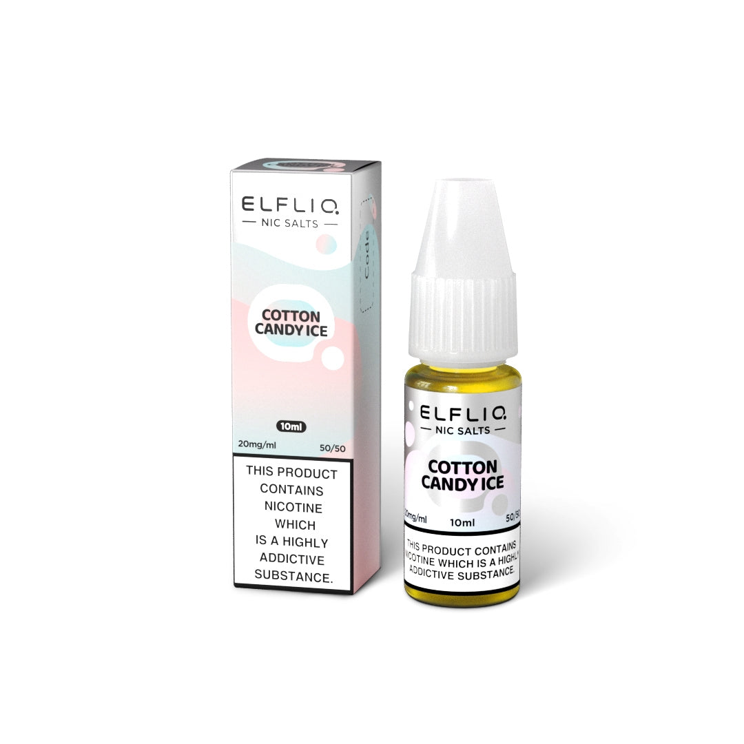 Elfliq COTTON CANDY ICE (P&B CLOUDD) 10ml Elfbar Nicotine Salts E-Liquid 5mg / 10mg / 20mg Nic Salt