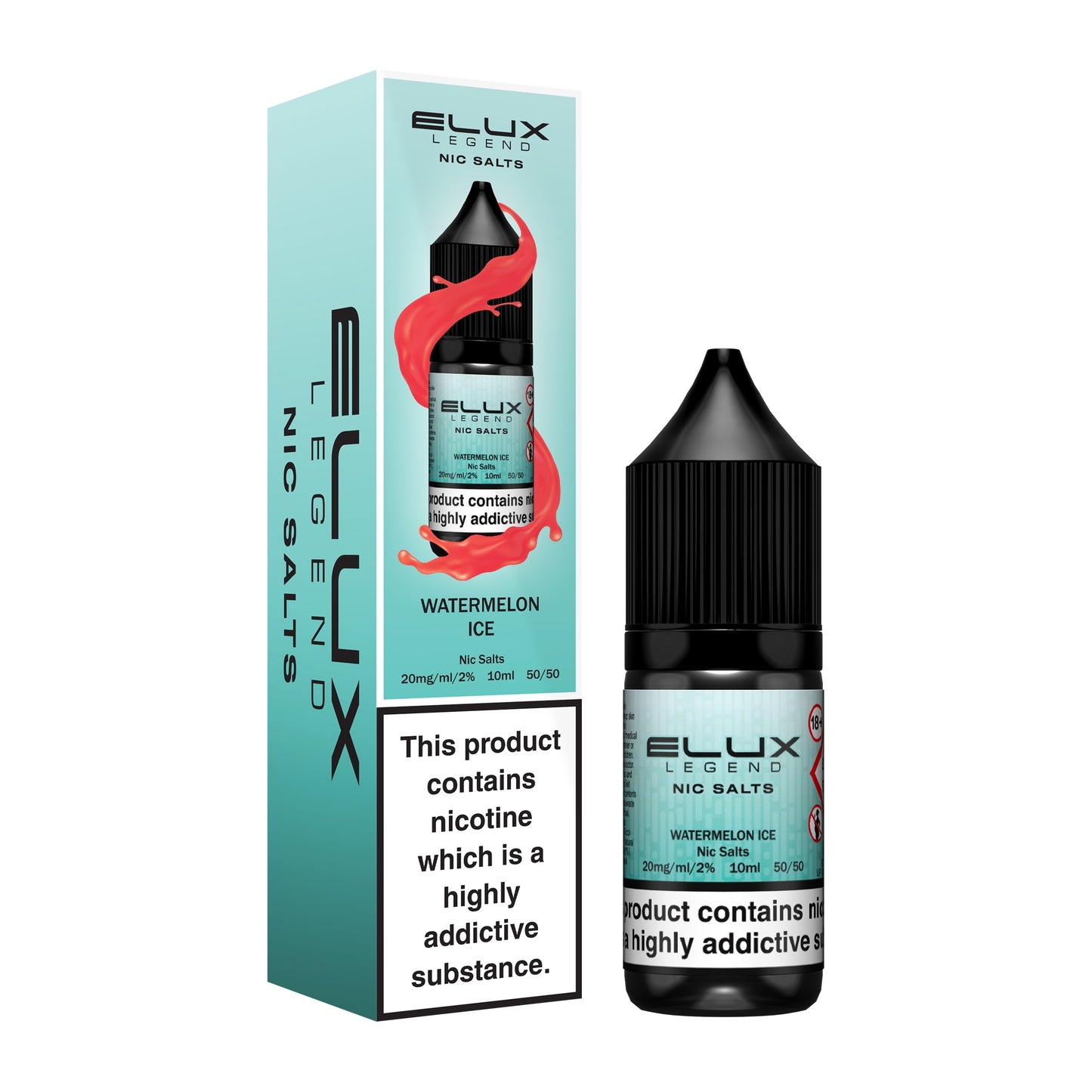 Elux Legend 10ml Nicotine Salt E-Liquid WATERMELON ICE 10mg / 20mg Nic Salts