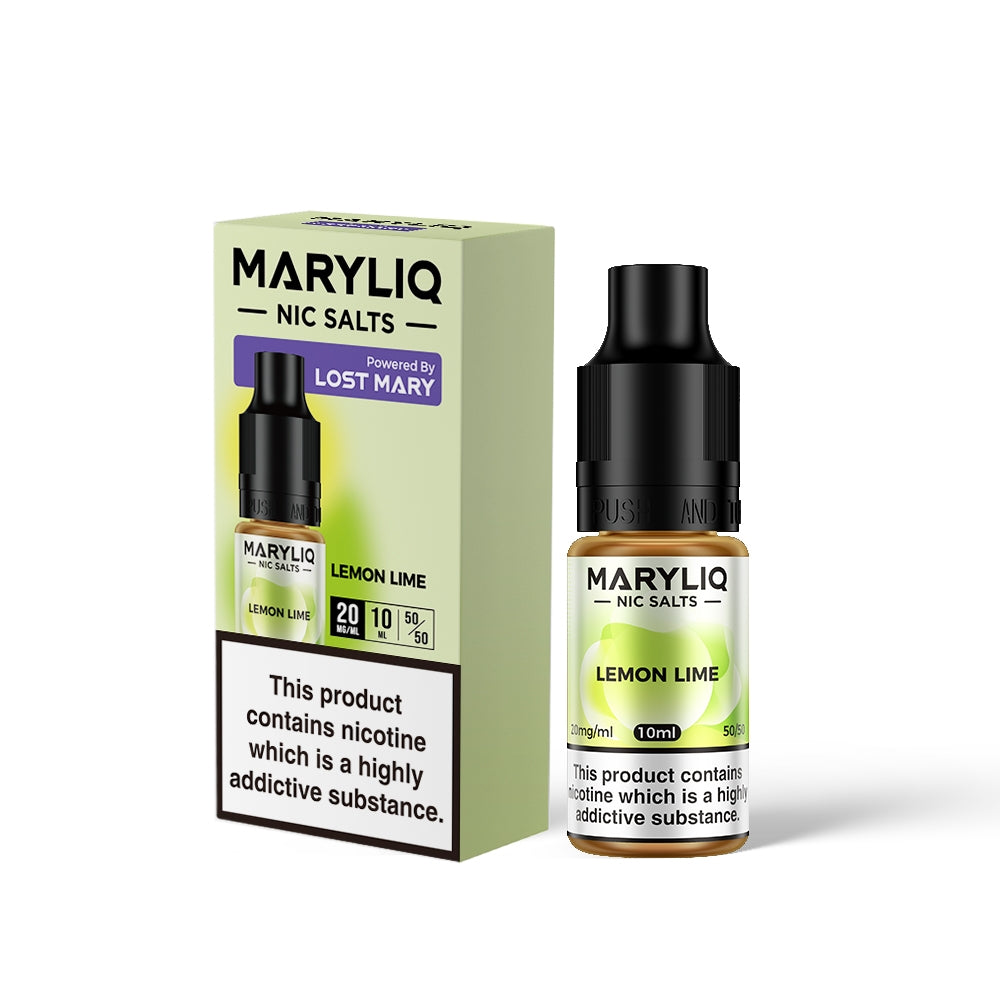 Maryliq LEMON LIME 10ml Elfbar Lost Mary Nicotine Salts E-Liquid 10mg / 20mg Nic Salt