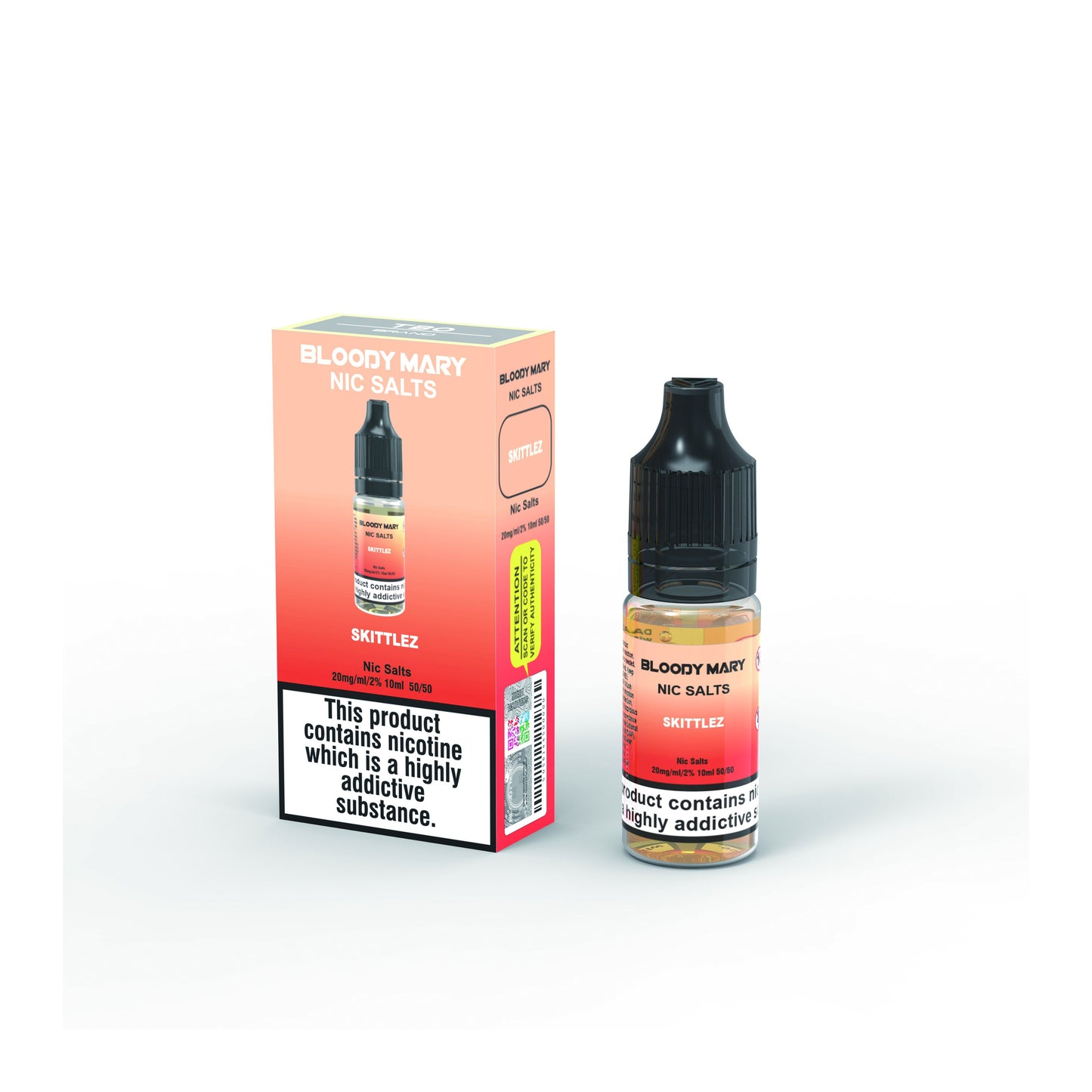 Bloody Mary BM5000 10ml Nic Salt E-liquid 10mg/20mg - SKITTLEZ