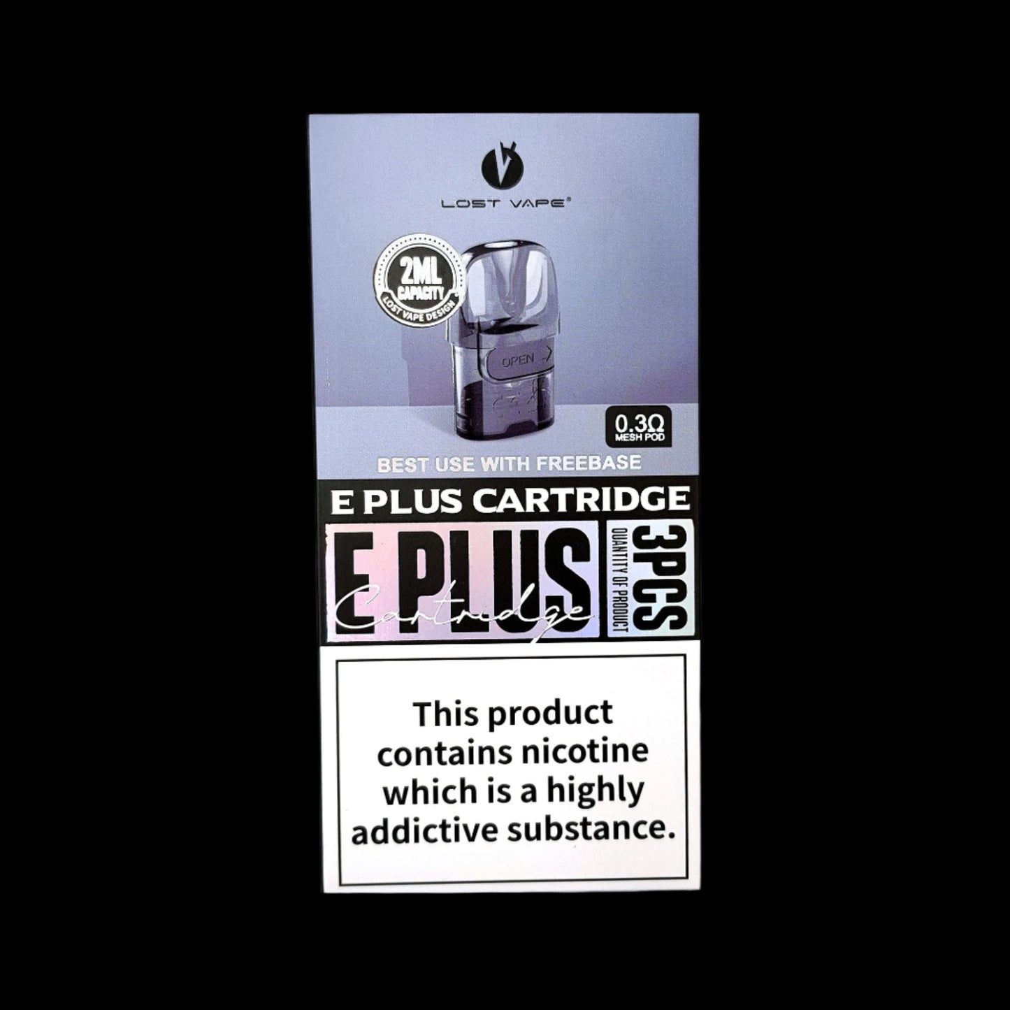 Lost Vape E PLUS Replacement Pods 0.8/0.6/0.3 Ohm - Pack of 3