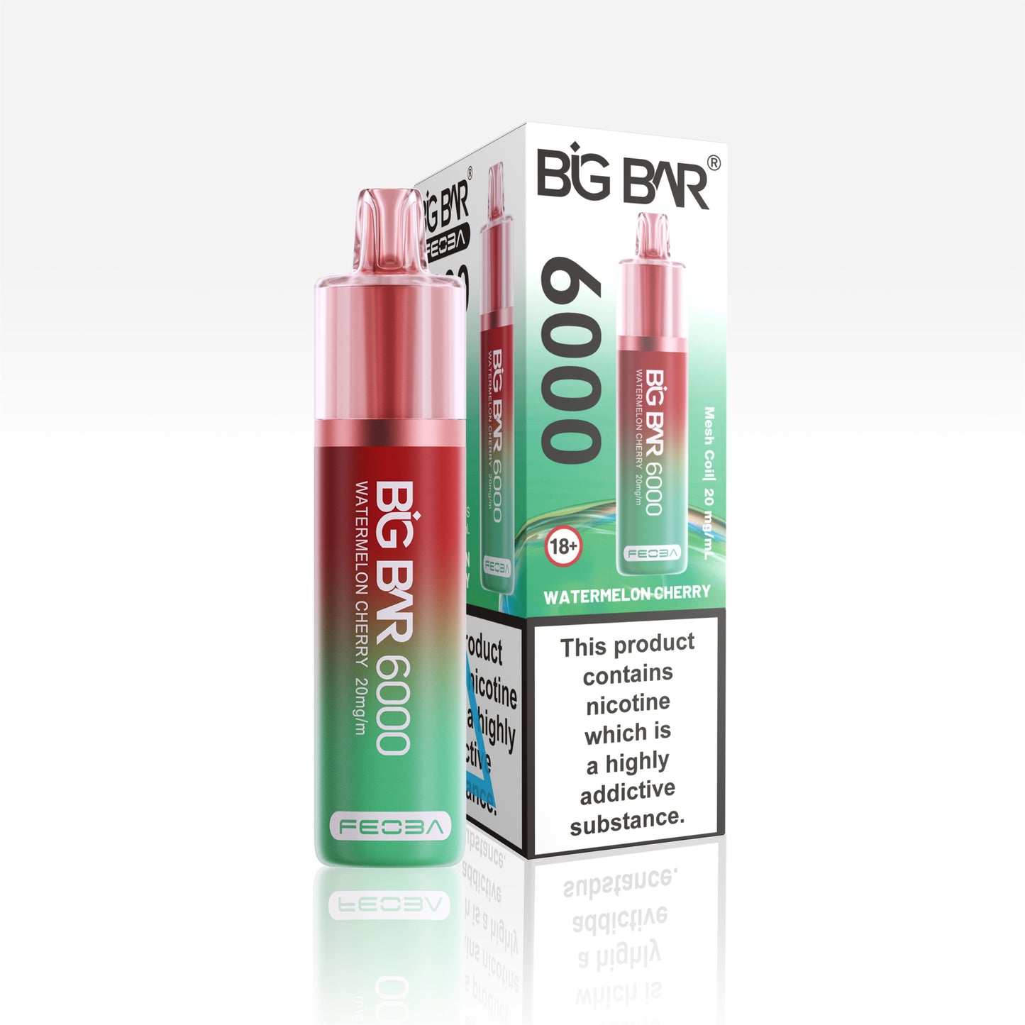 *Clearance Discount! FEOBA Big Bar 6000 Disposable Nicotine Salt BIG PUFF Vape Kit - 20mg