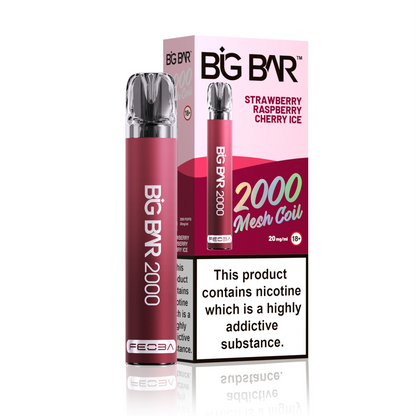 *Clearance Discount! FEOBA Big Bar 2000 Disposable Nicotine Salt BIG PUFF Vape Kit - 20mg