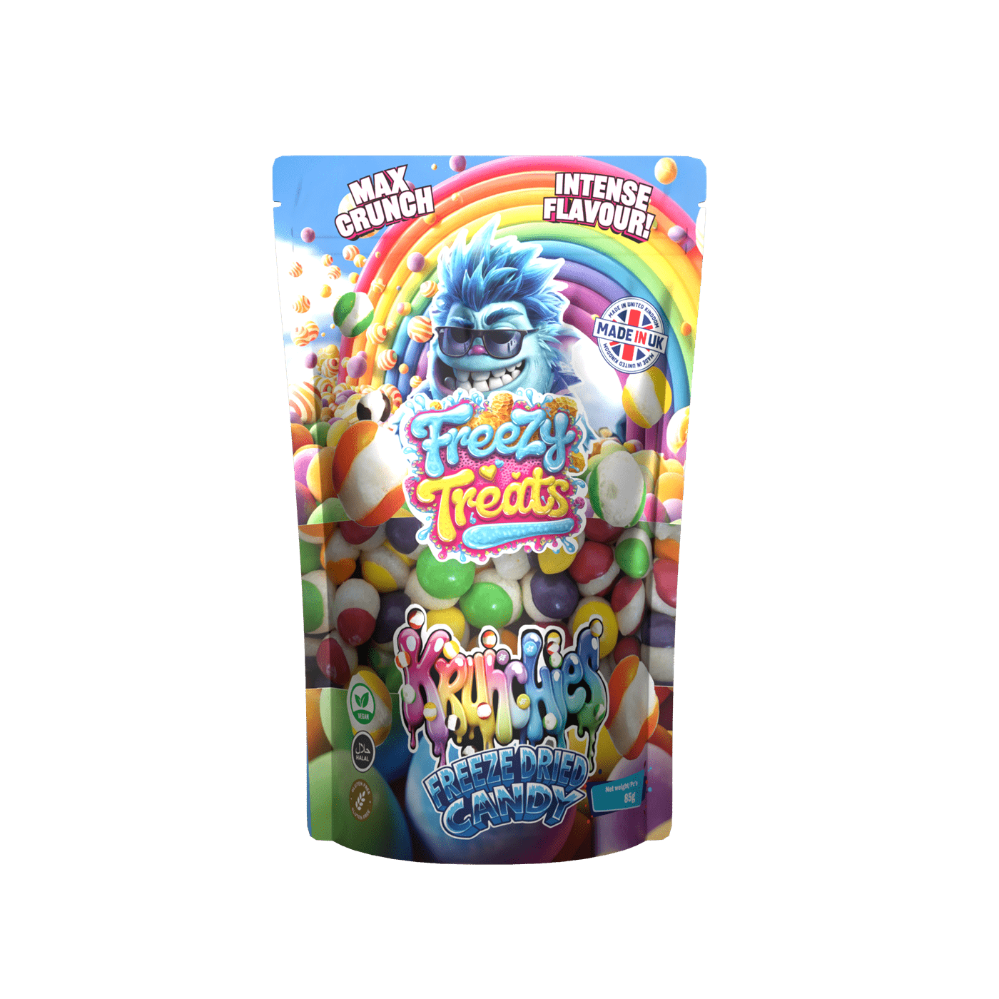 Freezy Treats Freeze Dried Candy - KRUNCHIES RAINBOW CANDY