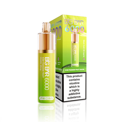 *Clearance Discount! FEOBA Big Bar 6000 Disposable Nicotine Salt BIG PUFF Vape Kit - 20mg