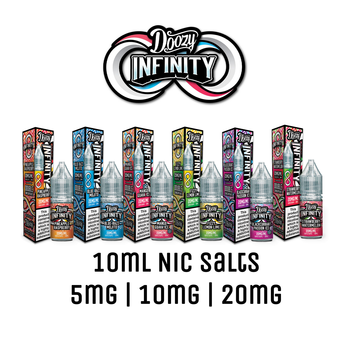 INFINITY 50/50 10ml Nic Salt E-Liquid - Various Strengths