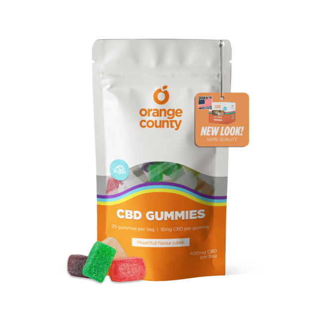 Orange County CBD Gummy Cubes 400-4800mg Broad Spectrum CBD - Various Strengths