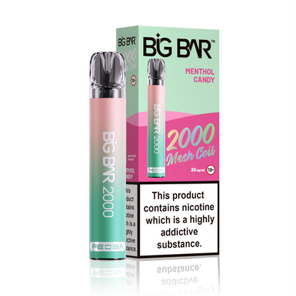 *Clearance Discount! FEOBA Big Bar 2000 Disposable Nicotine Salt BIG PUFF Vape Kit - 20mg