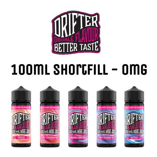 Drifter Bar Juice 50/50 100ml Shortfill E-liquid Zero Nicotine 0mg