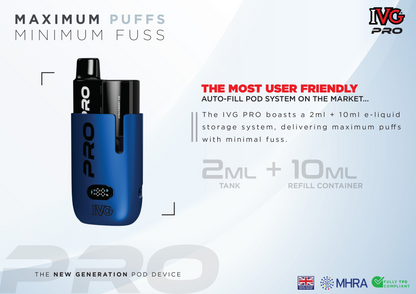 IVG Pro 12 10k Puff Pre-Filled Pod Kit - 20mg