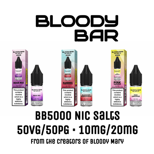 Bloody Bar BB5000 10ml Nic Salt E-liquids - 10mg/20mg