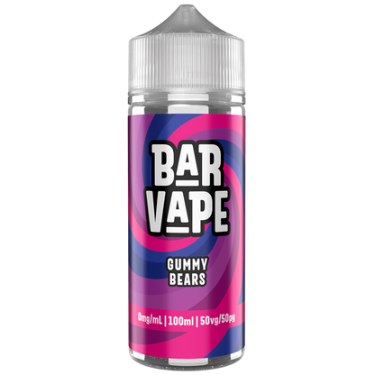 Bar Vape 50/50 100ml Shortfill E-liquid Zero Nicotine 0mg - Various Flavours
