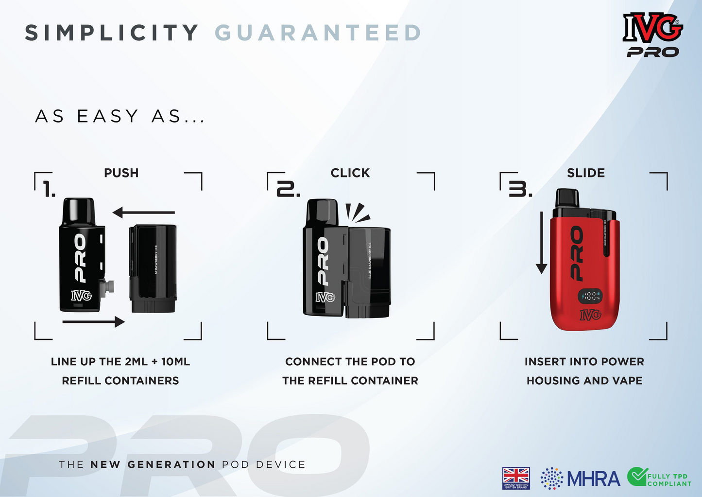IVG Pro 12 10k Puff Pre-Filled Pod Kit - 20mg