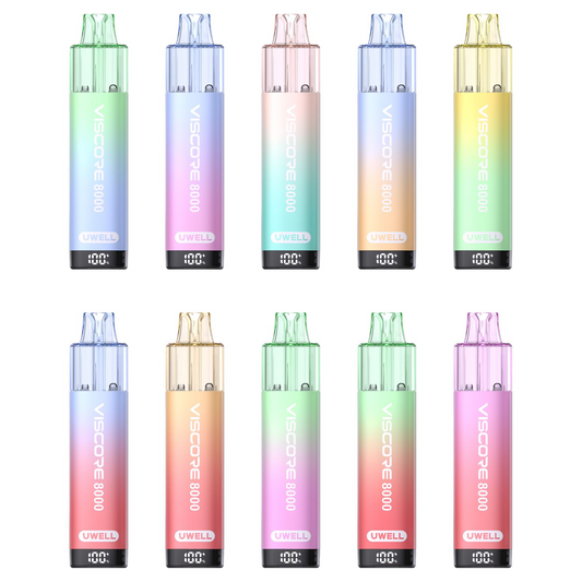 UWELL VISCORE 8000 BIG PUFF Pre-Filled Pod Vape Kit - 20mg