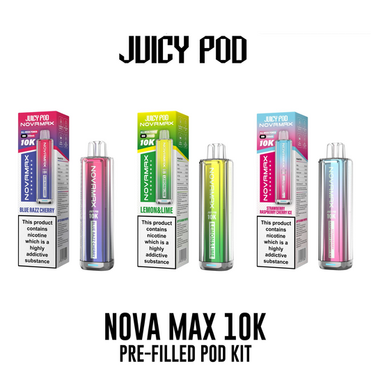 Juicy Pod Nova Max 10K Pre-Filled Pod Kit 2000mAh - 20mg