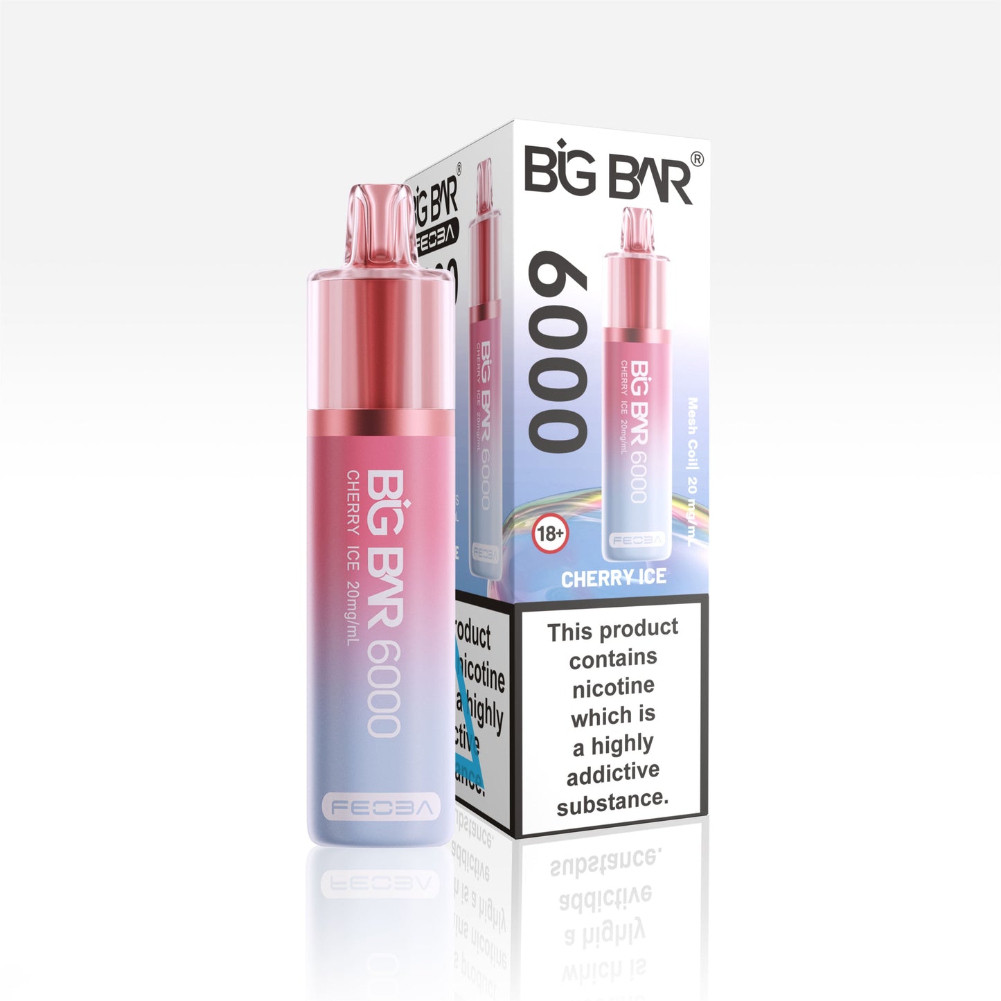 *Clearance Discount! FEOBA Big Bar 6000 Disposable Nicotine Salt BIG PUFF Vape Kit - 20mg