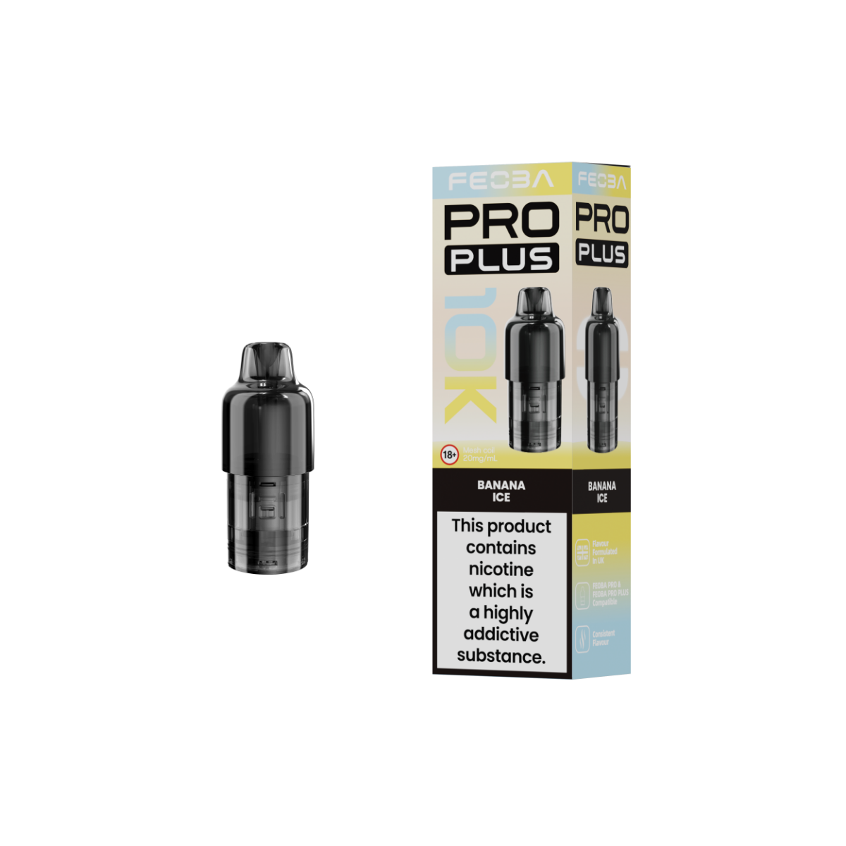 Feoba Pro Plus 10K Pre-filled Replacement Pods - 20mg