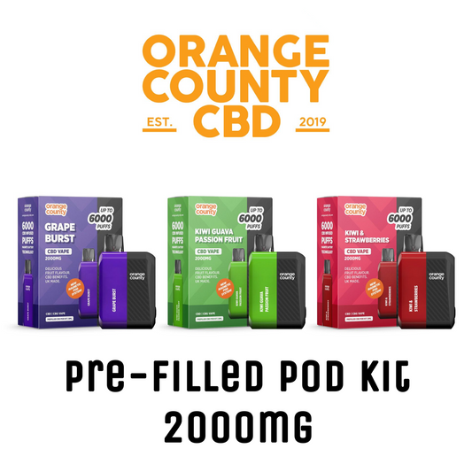 Orange County CBD Pre-Filled Pod Vape Kit - 2000mg