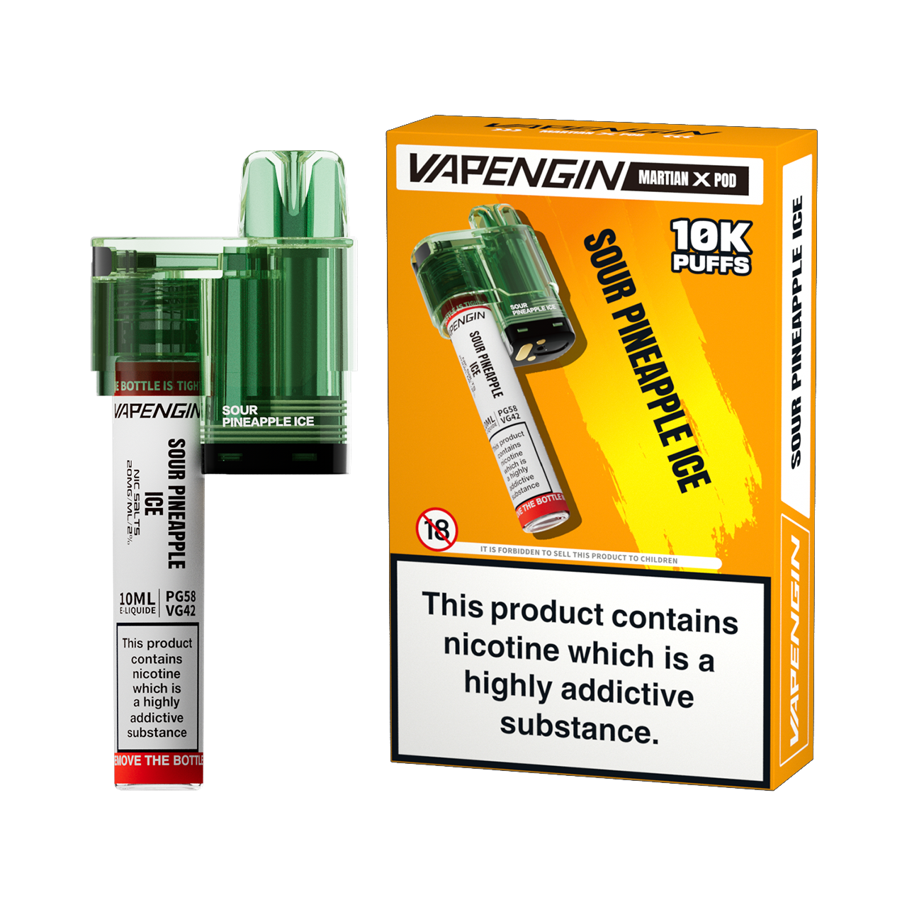 Vapengin Martian X 10k Puff Pre-filled Disposable Pods - 2ml + 10ml