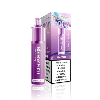 *Clearance Discount! FEOBA Big Bar 6000 Disposable Nicotine Salt BIG PUFF Vape Kit - 20mg
