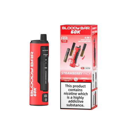 Bloody Bar 60K Pre-Filled Pod Vape Kit 650mAh - 20mg
