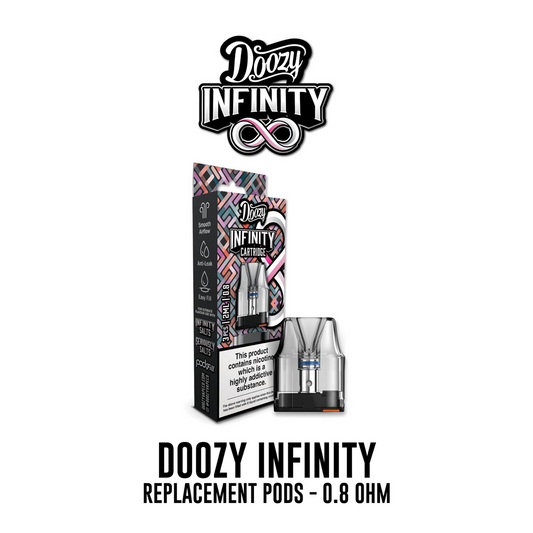 Doozy Vape Co INFINITY Replacement Pods 0.8 Ohm - Pack of 3