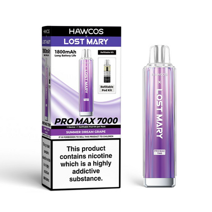HAWCOS x Lost Mary PRO MAX 7000 Pre-Filled Pod Vape Kit 1800mAh - 20mg