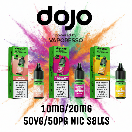 DOJOLIQ 50/50 10ml Nic Salts - 10mg / 20mg