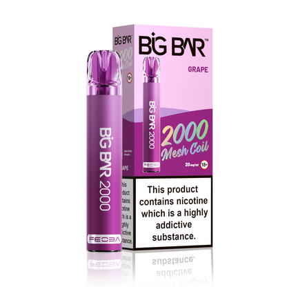 *Clearance Discount! FEOBA Big Bar 2000 Disposable Nicotine Salt BIG PUFF Vape Kit - 20mg