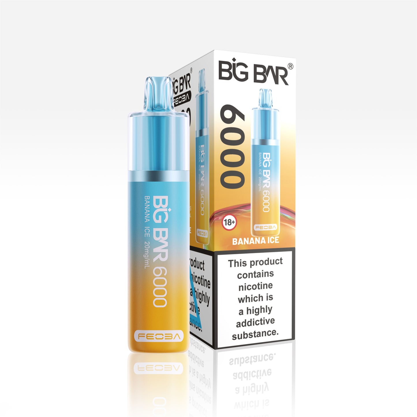*Clearance Discount! FEOBA Big Bar 6000 Disposable Nicotine Salt BIG PUFF Vape Kit - 20mg
