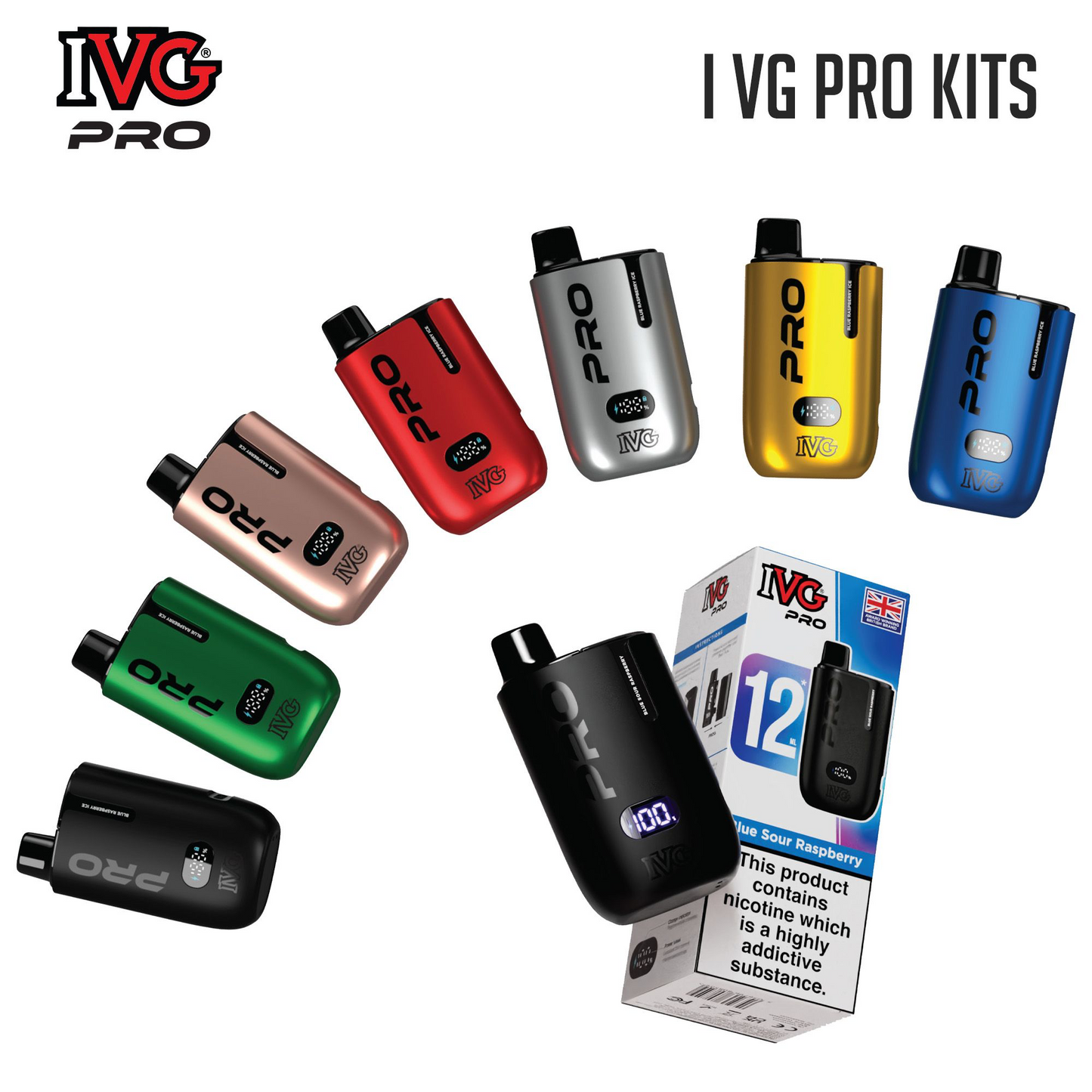 IVG Pro 12 10k Puff Pre-Filled Pod Kit - 20mg