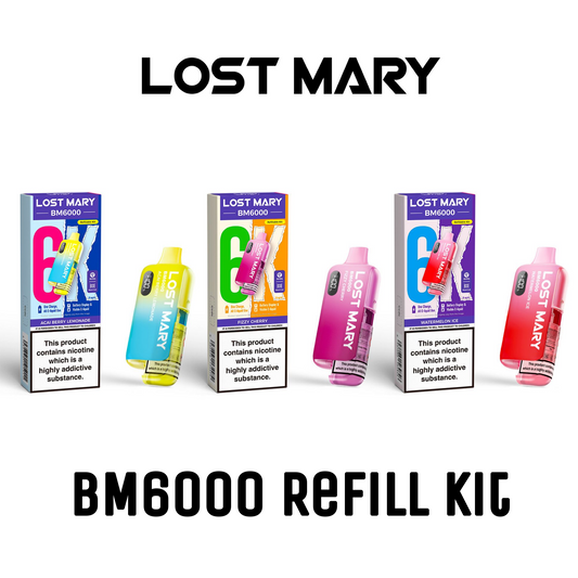 Lost Mary BM6000 Refill Edition Pre-Filled Pod Vape Kit 1000mAh - 20mg