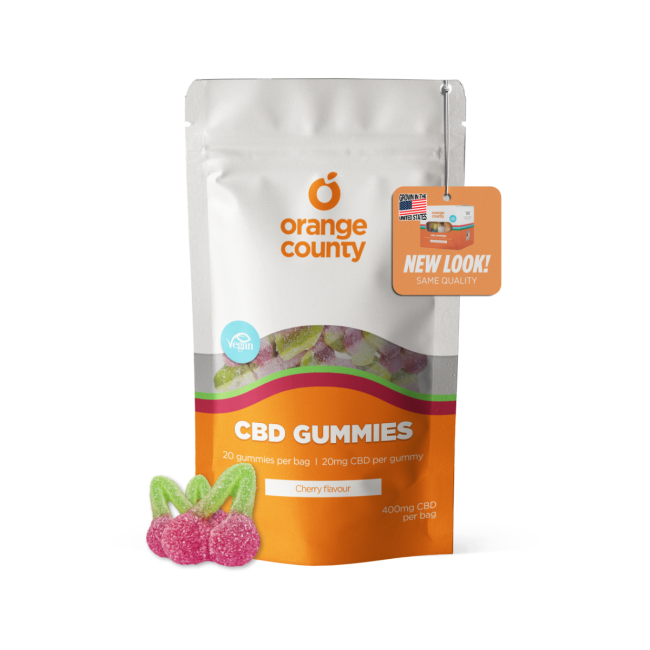 Orange County CBD Gummy Cherries 400-4800mg Broad Spectrum CBD - Various Strengths