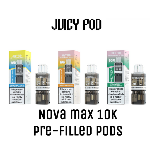 Juicy Pod Nova Max 10K Pre-Filled Replacement Pods - 20mg