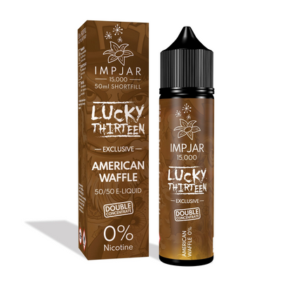 ImpJar | Lucky Thirteen 15000 50/50 VG/PG 50ml Shortfill Double Concentrate E-liquid Zero Nic 0mg - Various Flavours