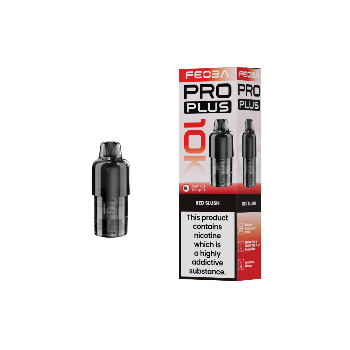 Feoba Pro Plus 10K Pre-filled Replacement Pods - 20mg