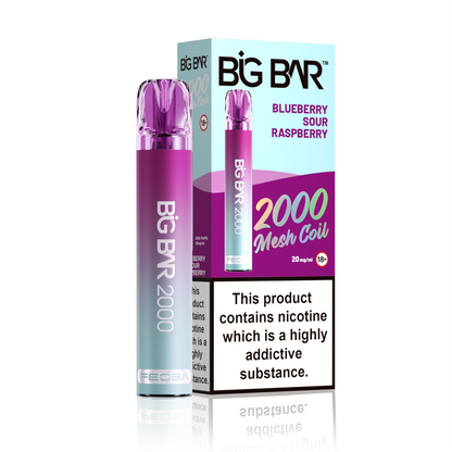 *Clearance Discount! FEOBA Big Bar 2000 Disposable Nicotine Salt BIG PUFF Vape Kit - 20mg