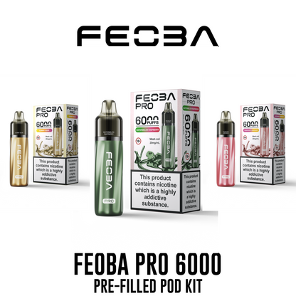 Feoba Pro 6000 BIG PUFF Pre-filled Vape Pod Kit - 20mg