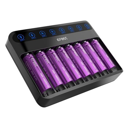 Efest LUSH Q8 Intelligent LED Charger - 8 Bay