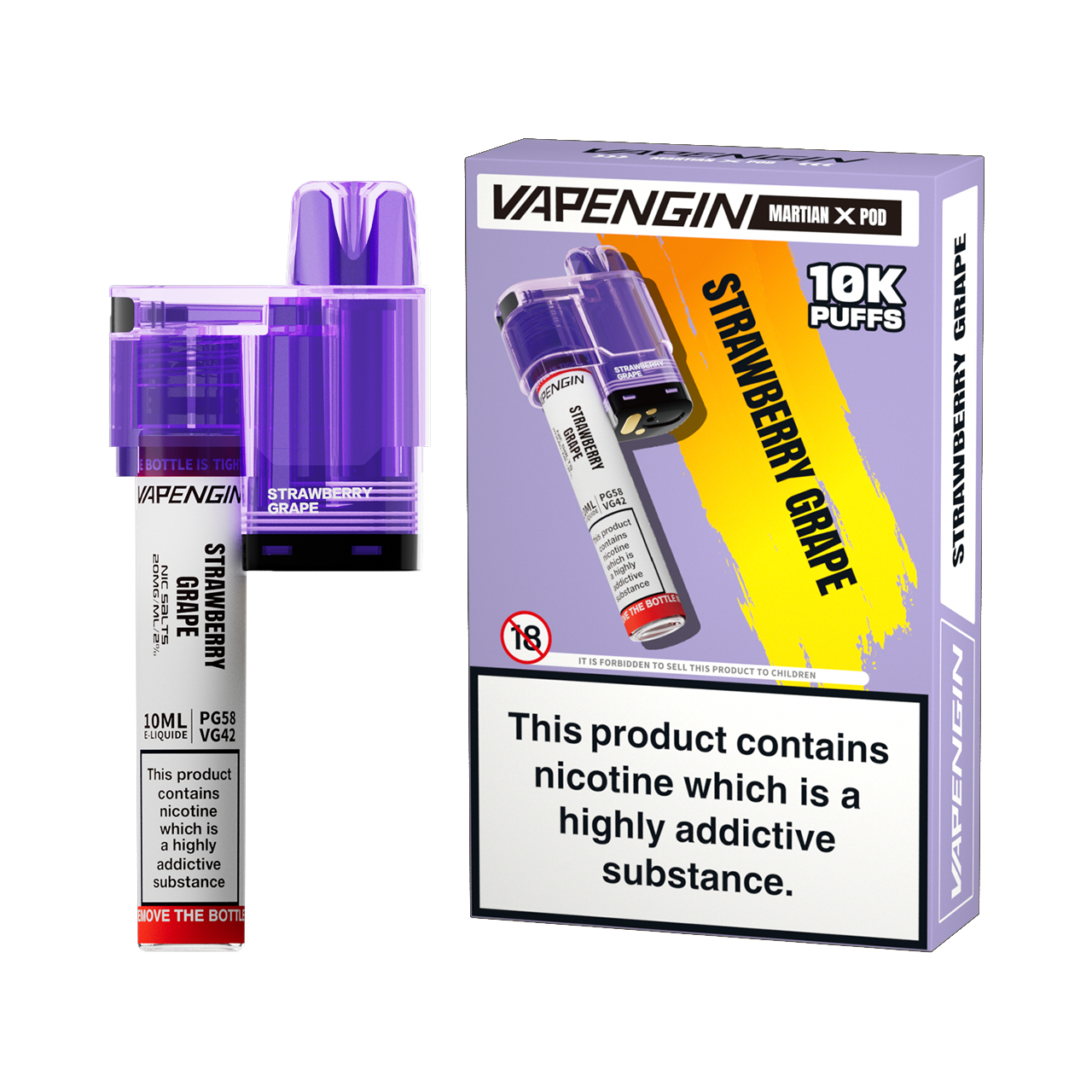 Vapengin Martian X 10k Puff Pre-filled Disposable Pods - 2ml + 10ml