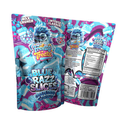 Freezy Treats Freeze Dried Candy - BLUE RAZZ SLICES