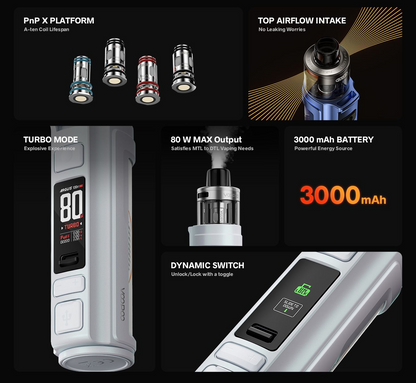 Voopoo Argus Pro 2 Integrated Pod Kit 80W 3000mAh - 2ml PnP X Platform Pod