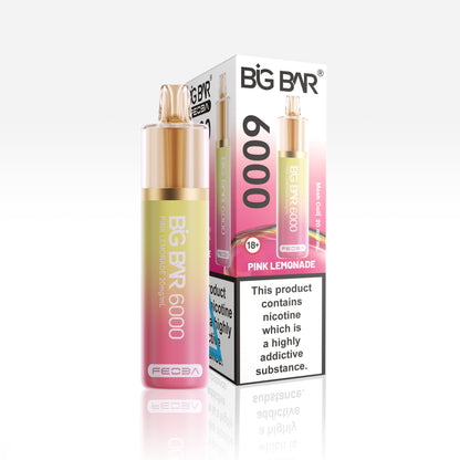 *Clearance Discount! FEOBA Big Bar 6000 Disposable Nicotine Salt BIG PUFF Vape Kit - 20mg