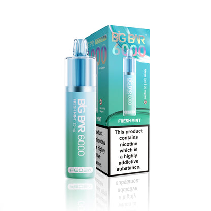 *Clearance Discount! FEOBA Big Bar 6000 Disposable Nicotine Salt BIG PUFF Vape Kit - 20mg